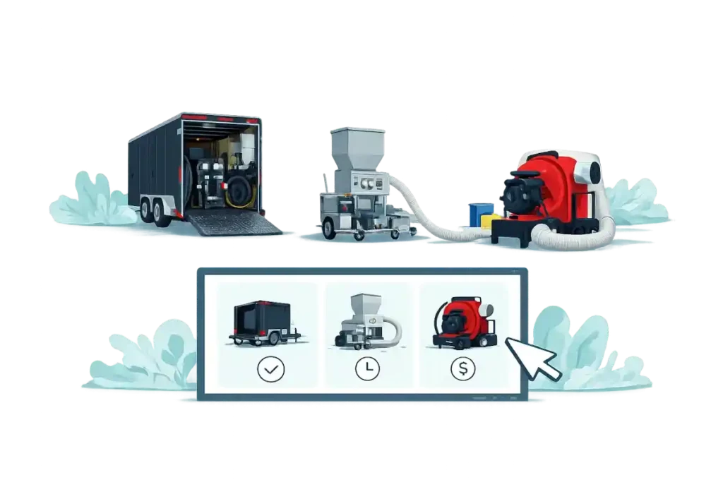 Browse equipment available for rental in Mississauga and GTA.