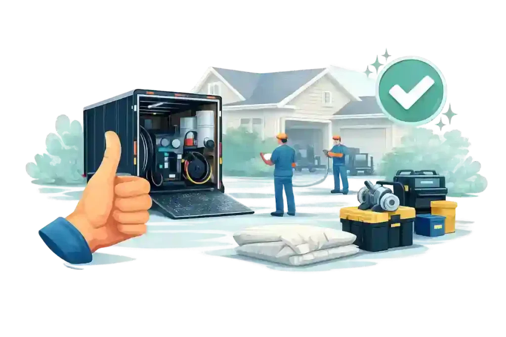 Complete insulation project and return rental equipment after use.